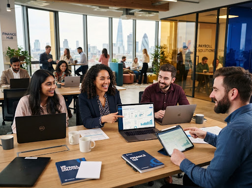 Alliance Payroll modern British fintech and workplace team